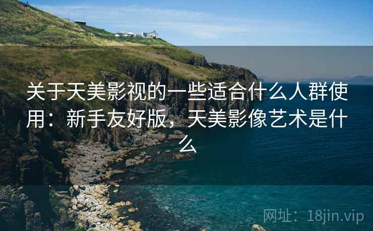 关于天美影视的一些适合什么人群使用：新手友好版，天美影像艺术是什么