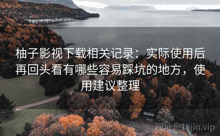 柚子影视下载相关记录:实际使用后再回头看有哪些容易踩坑的地方,使用建议整理 柚子影视下载相关记录:实际使用后再回头看有哪些容易踩坑的地方,使用建议整理
